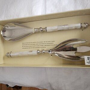 MOTHER OF PEARL SERVERS-NEW IN THE BOX